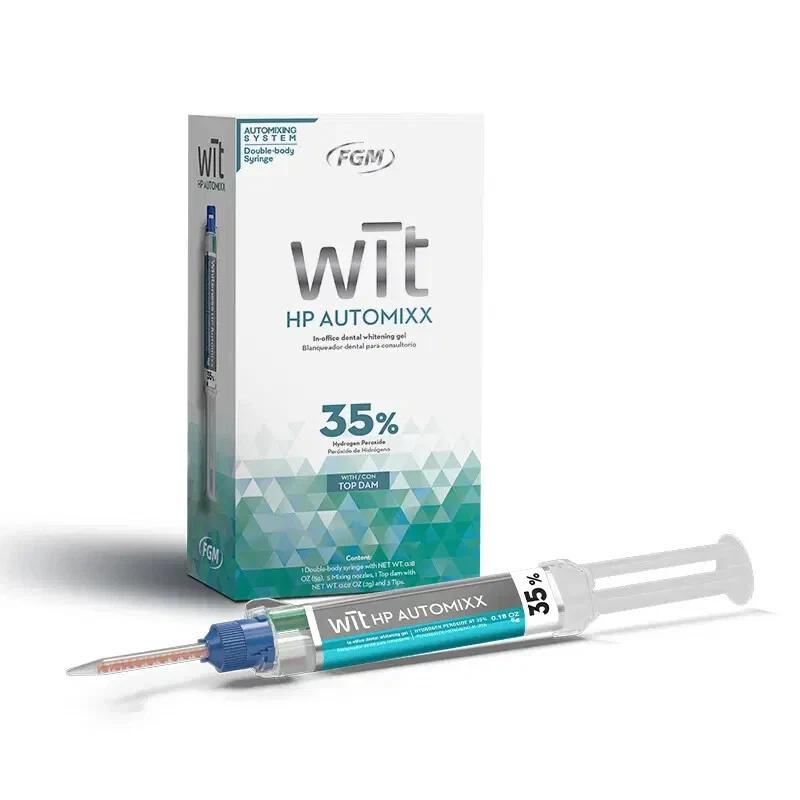 FGM Wit Hp Automixx 35% Hydrogen Peroxide In-Office Gel Whitening 5g Syringe - azdentall.com