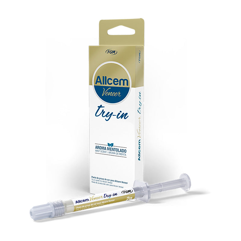 FGM Allcem Veneer Try-In Paste A1/E Bleach M/Opaque White/Trans 2g Syringe - azdentall.com