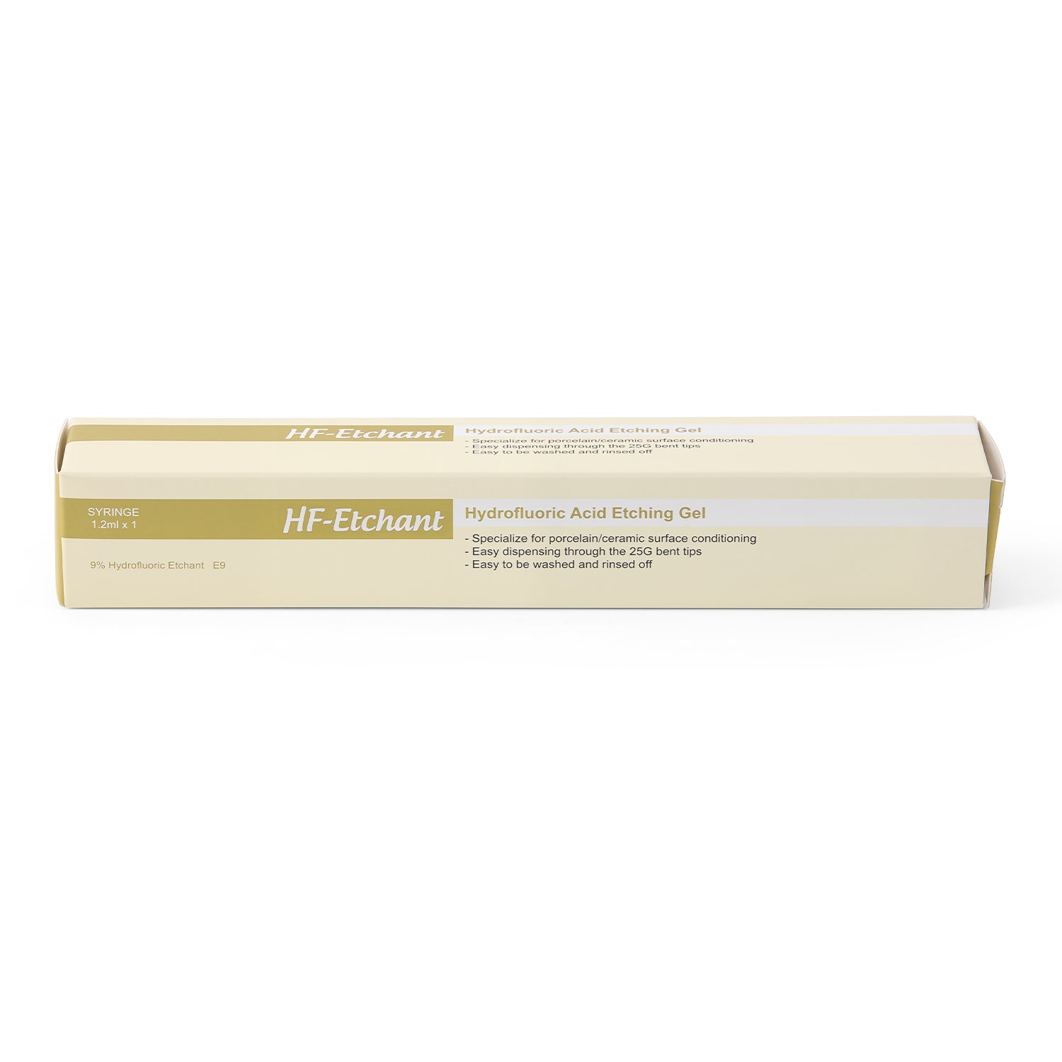 Dental Porcelain Etching Gel 9% Hydrofluoric Acid HF Etchant 1.2ml*1 Syringe & 10 Dispensing tips - azdentall.com