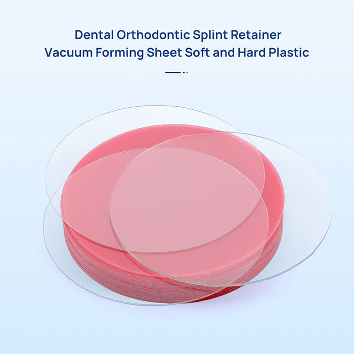 Dental Orthodontic Splint Retainer Vacuum Forming Sheet Soft and Hard Plastic Clear Round - azdentall.com