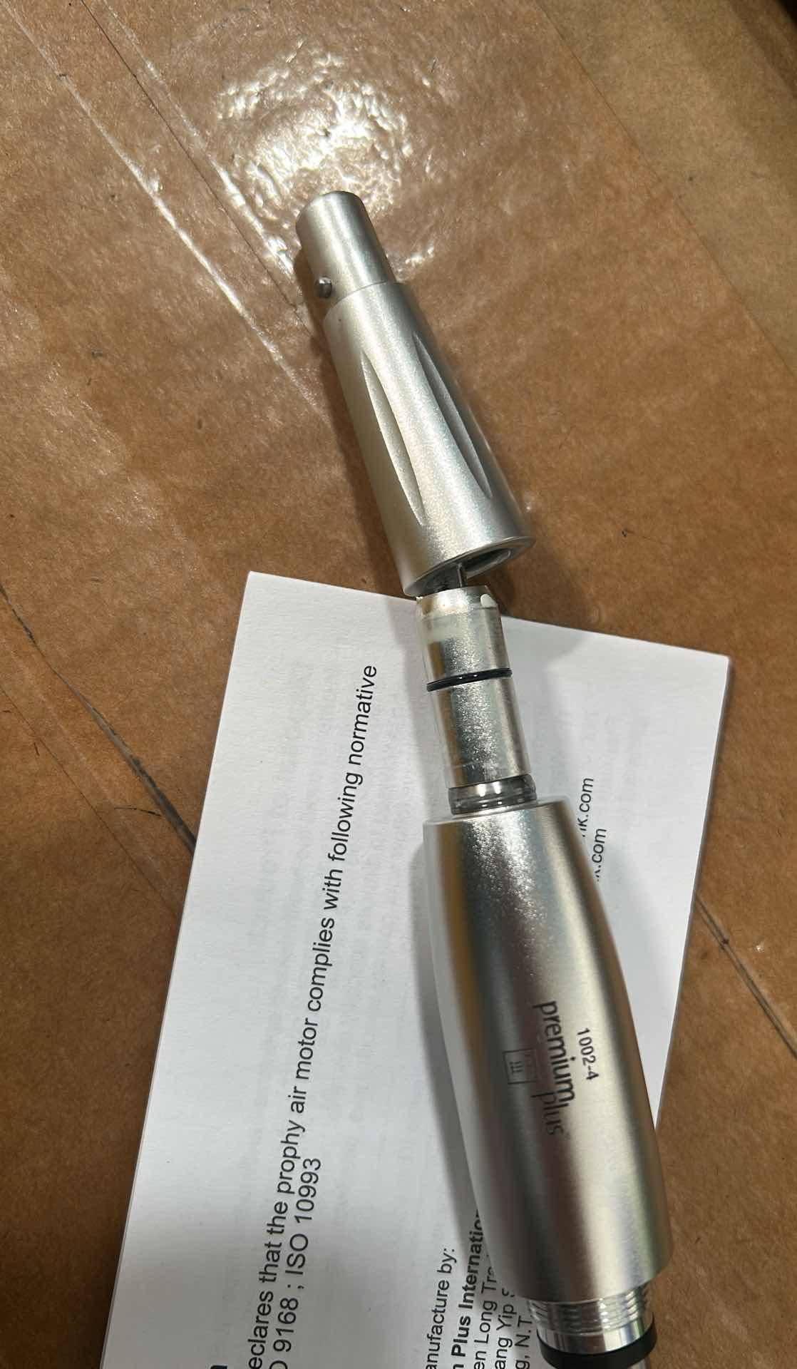 Premium Plus Dental Prophy Angle Hygiene Air Motor Handpiece 4 Holes - Open Box