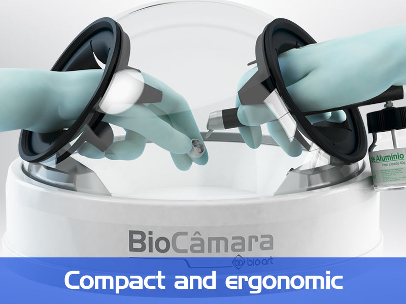 BIOART Dental Bio-Chamber Blasters Dust Cabinet with Exhaustion System