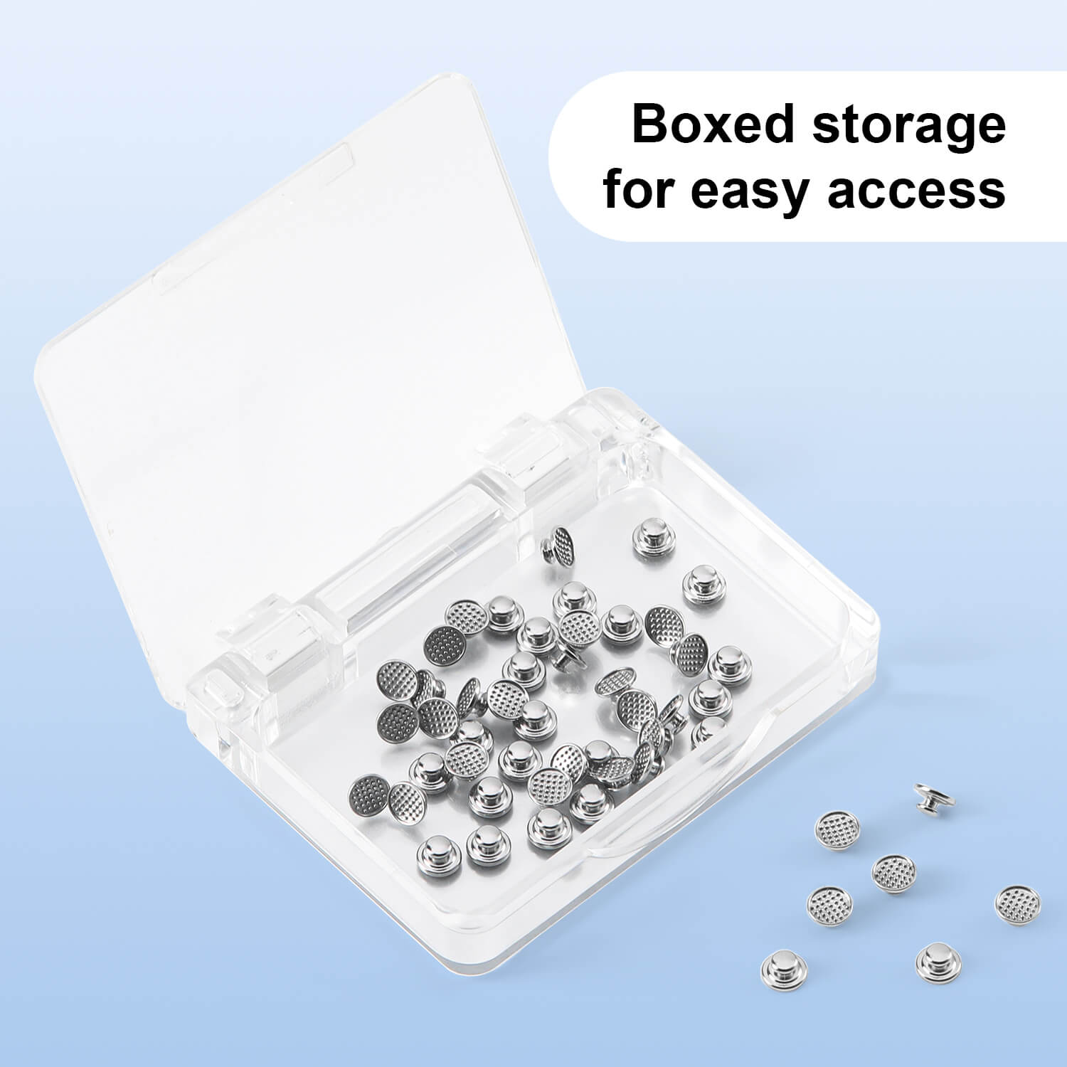 AZDENT Orthodontic Metal Lingual Button Monoblock Bondable Round 50pcs/Box