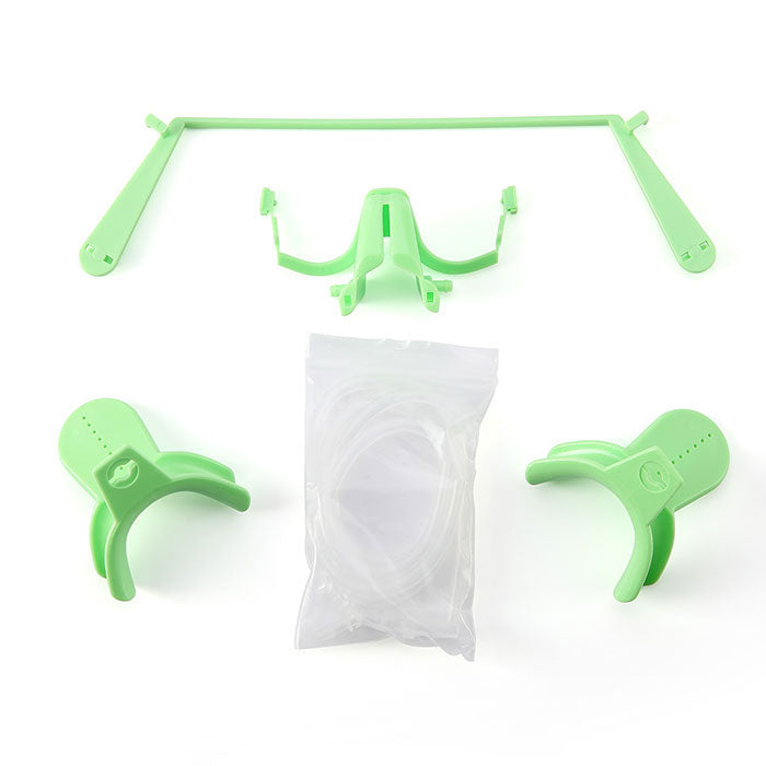 Dental Adjustable Orthodontics Nola Cheek Retractor With Dry Field System White/Green - azdentall.com