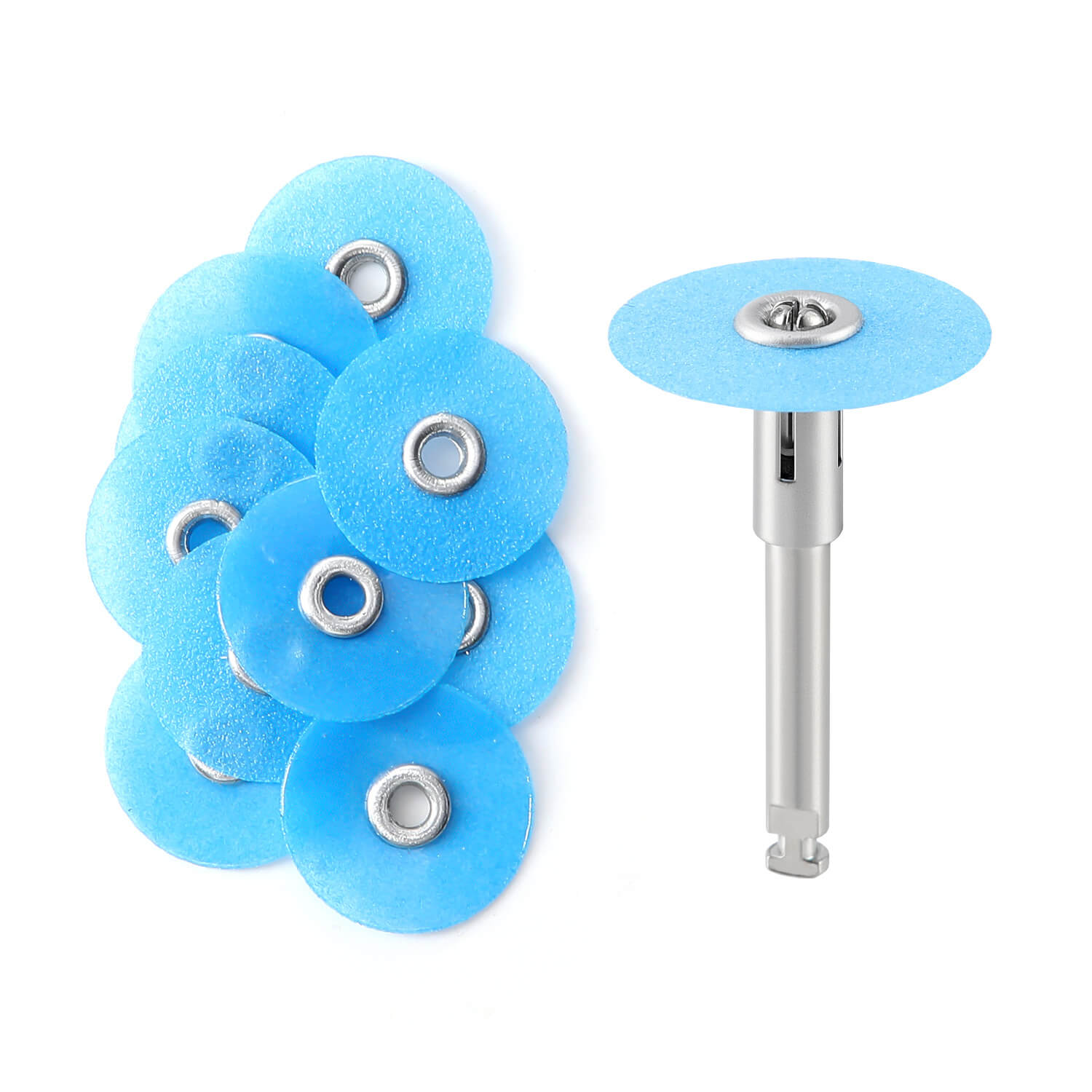 AZDENT Composite Polishing Discs φ14mm with Mandrel NO1.071 40Pcs/Box - azdentall.com