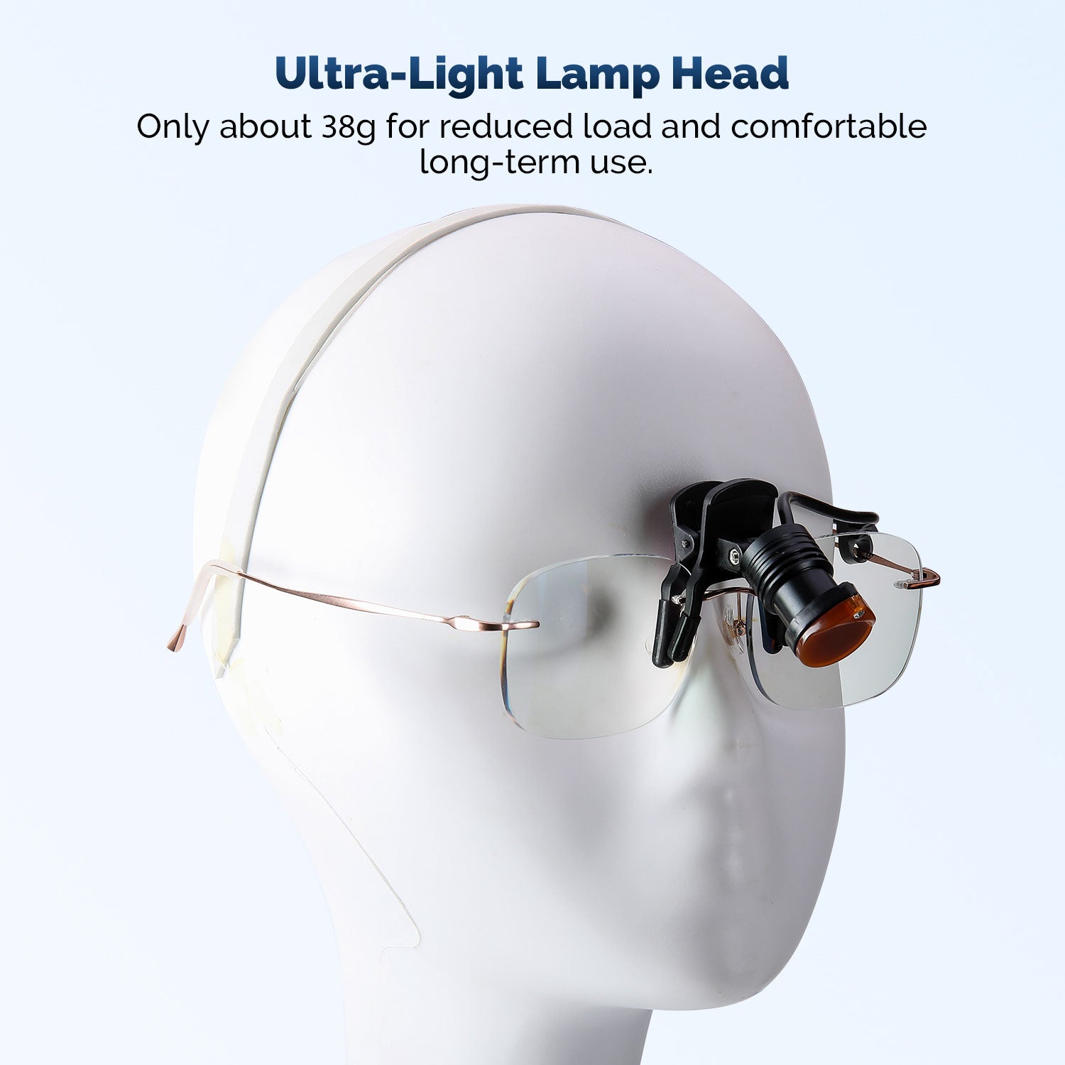 Dental LED Headlight 3W Wired 3 Adjustable Brightness Levels 2 Mounting Options - azdentall.com