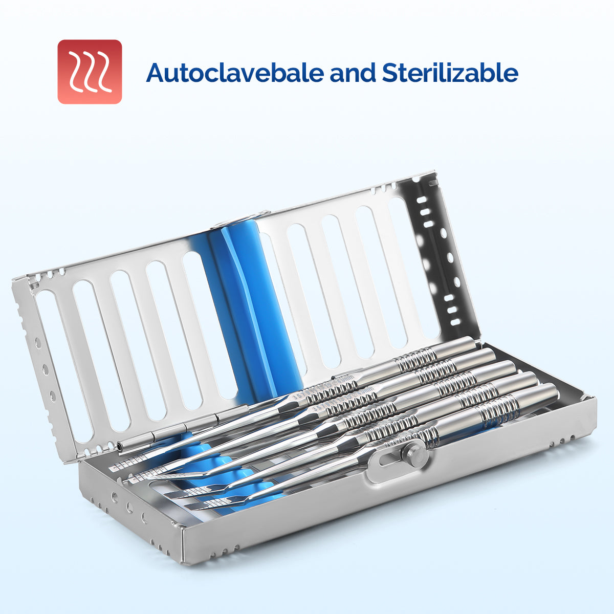 Dental Instrument Disinfection Box Sterilization Rack Autoclavable Tray 5 /10 /20 Grids - azdentall.com