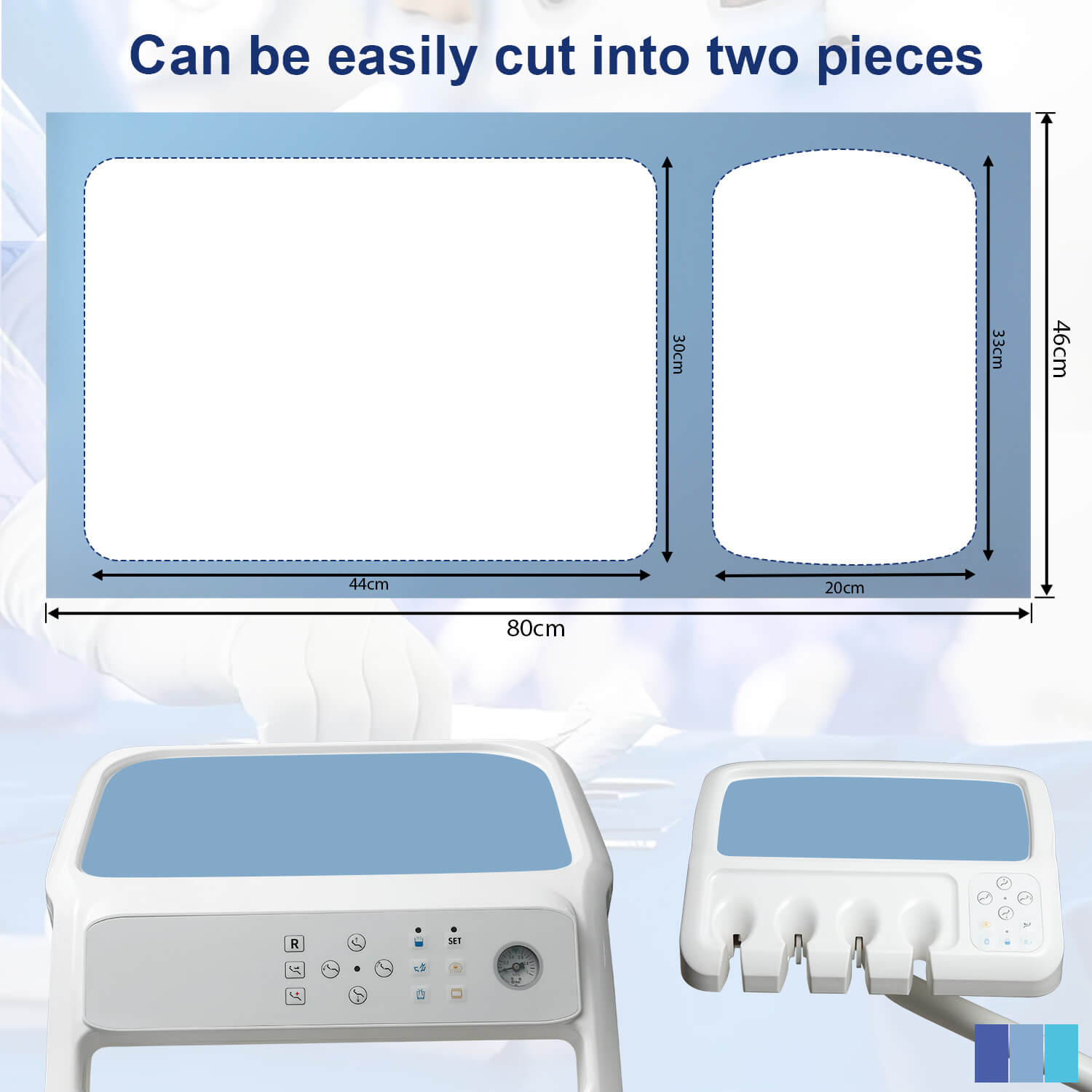 Dental Chair Table Waterproof Pad Workbenches Protective Cloth Non-slip Leather - azdentall.com