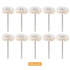 Dental Polishing Brush White Cloth 10pcs/Pack - azdentall.com