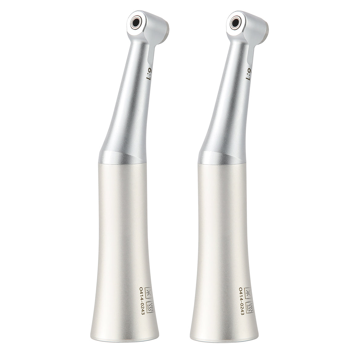 2 Pcs Dental 6:1 Reduction Endo Handpiece Contra Angle Mini Head Push Button - azdentall.com