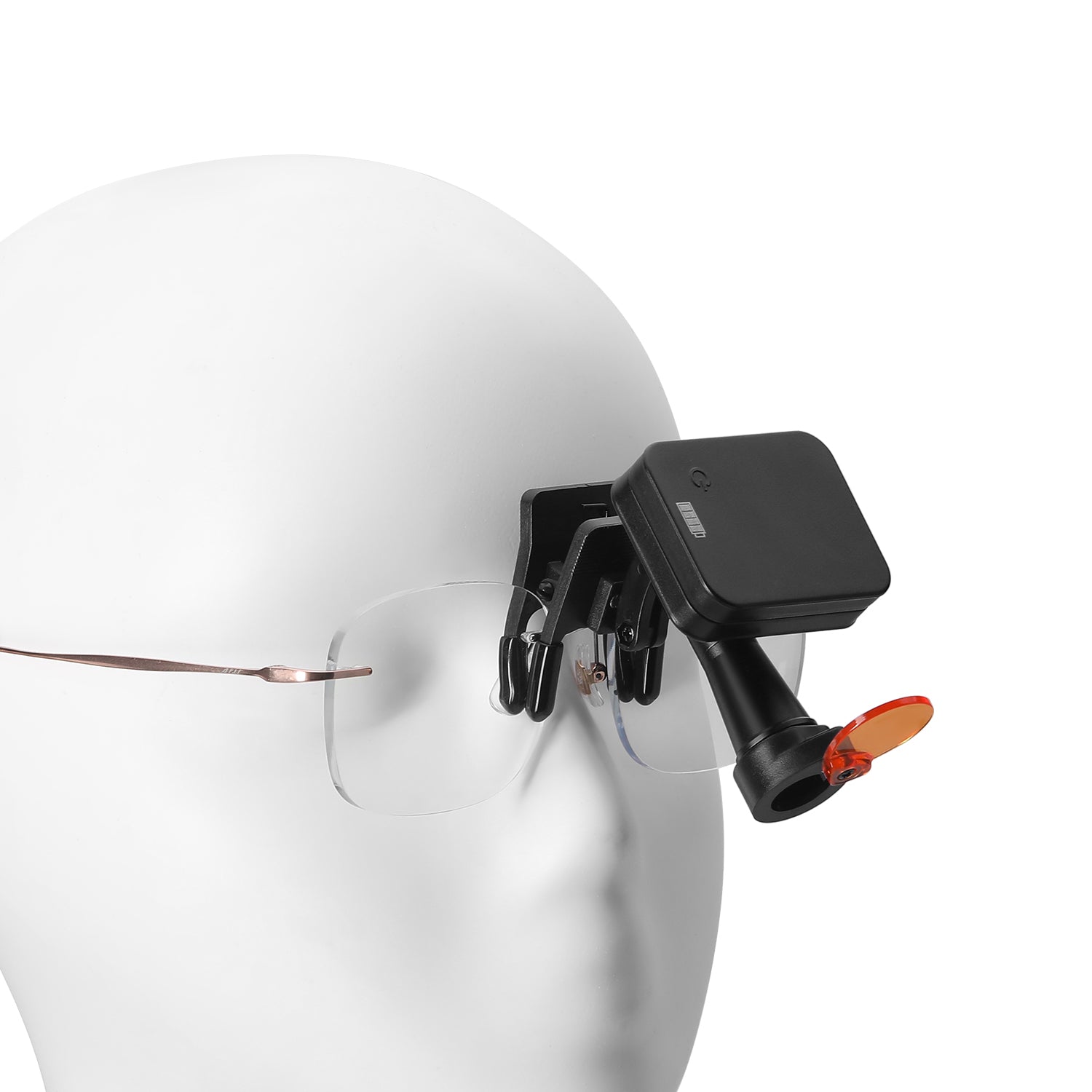 Dental 5W LED Wireless Headlight Clip-On Binocular Loupe with 2Pcs Battery - azdentall.com