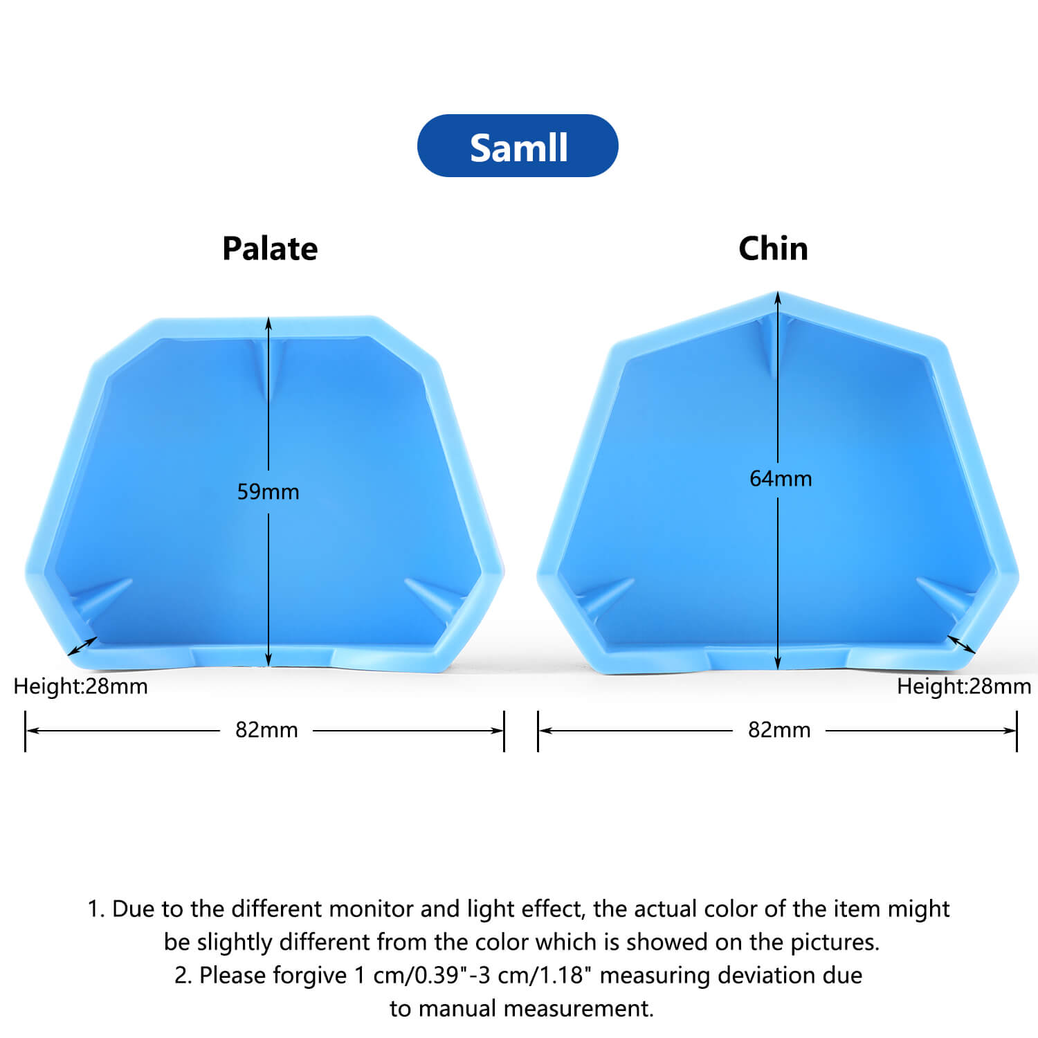 Dental Model Base Silicon Rubber Plaster Denture Tray Impression Former Base 6pcs/Set - azdentall.com