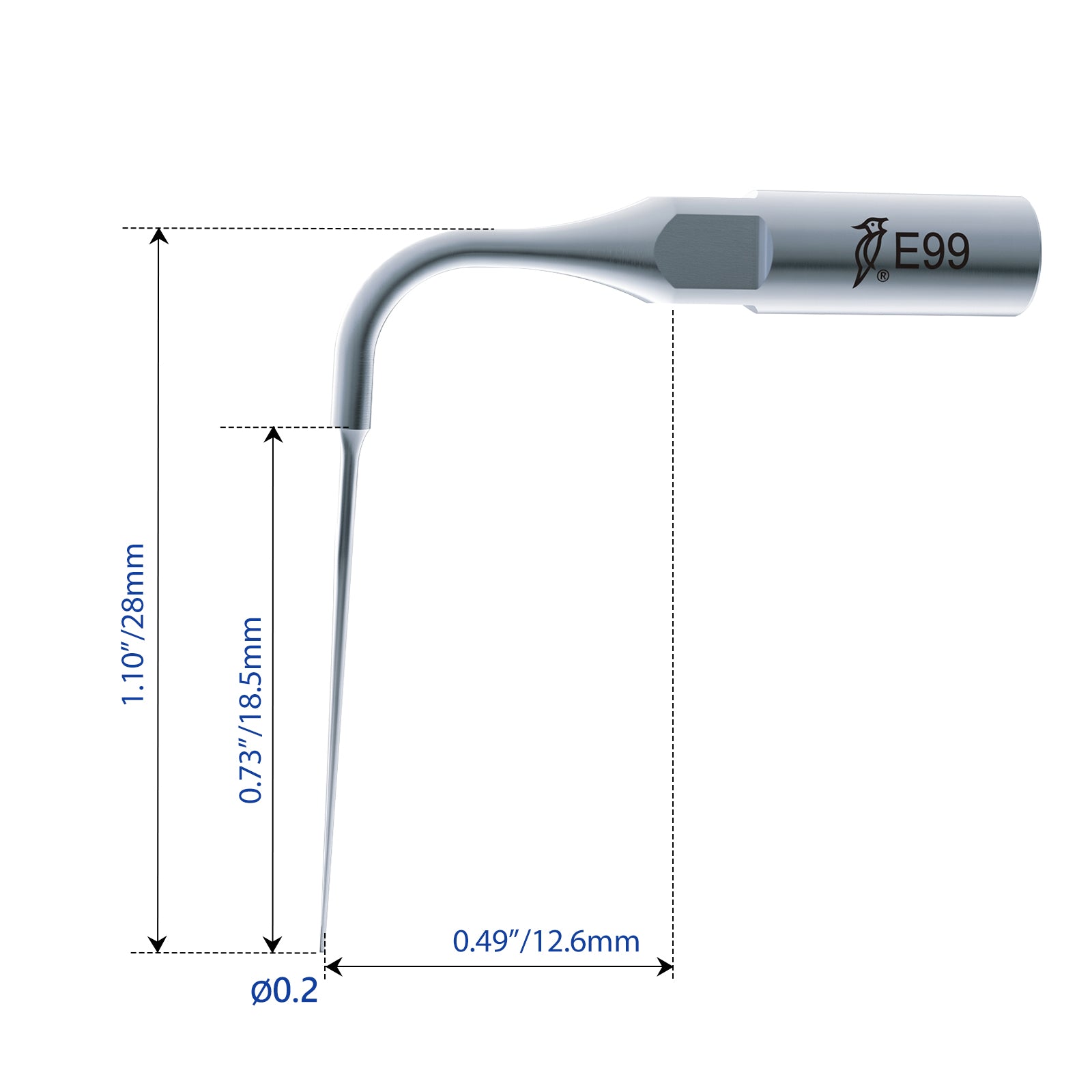 Woodpecker E99 Irrigation Needle Tips for Endo 3 1pc/pack - azdentall.com