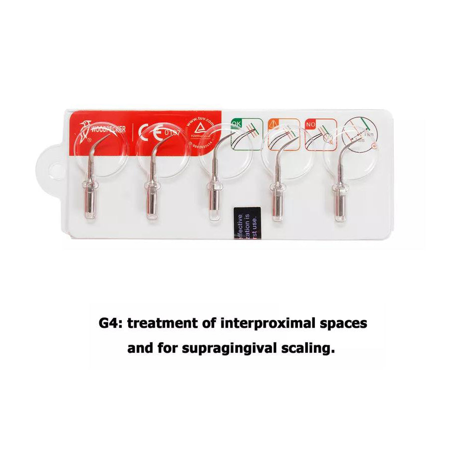 Woodpecker G4 Ultrasonic Scaler Tips 5pcs/Set - azdentall.com