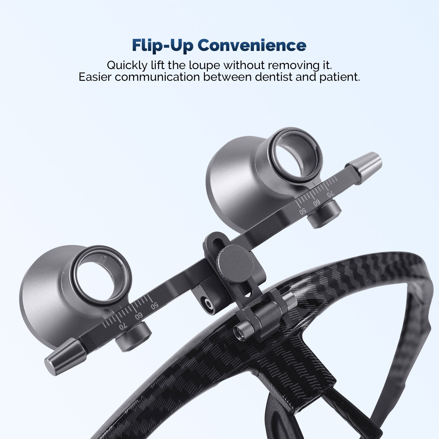 Dental Loupes Independent PD & Height Adjustment Flip-Up Design 2.5X/3.5X - azdentall.com