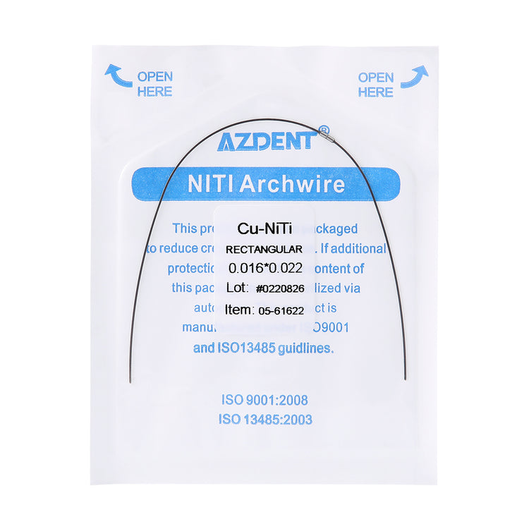 AZDENT Dental Copper Cu-NiTi Arch Wire Rectangular 35˚ Super Elastic W