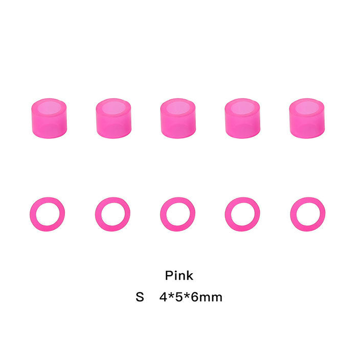 Dental Color Code Rings Universal Silicone Autoclavable S  Pink 100pcs/Box - azdentall.com