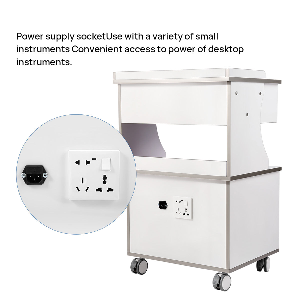 Dental G15 Mobile Cabinet Cart with Three Drawers - azdentall.com