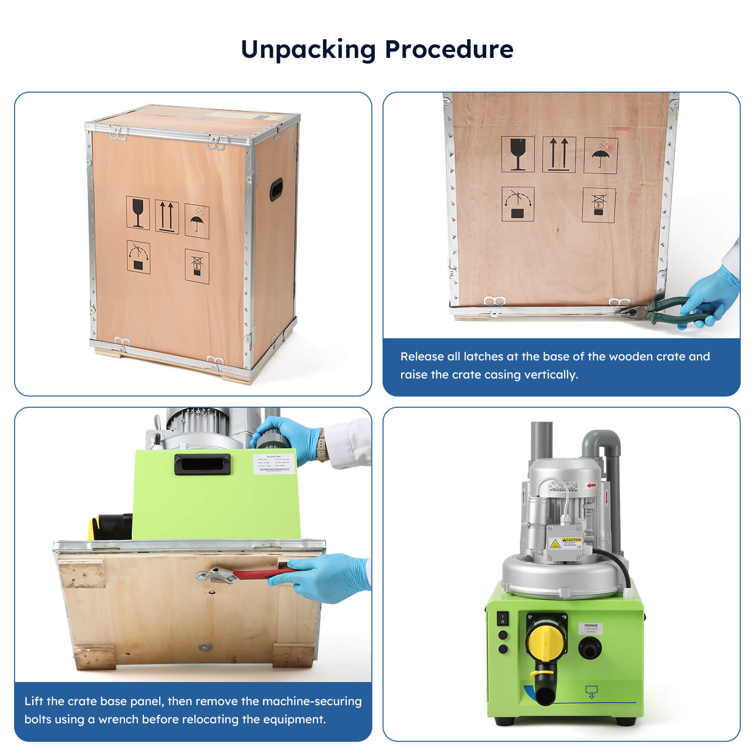 Portable Dental Suction Unit 600L/min 1100W for 2-3 Dental Chair Low Working Noise - azdentall.com