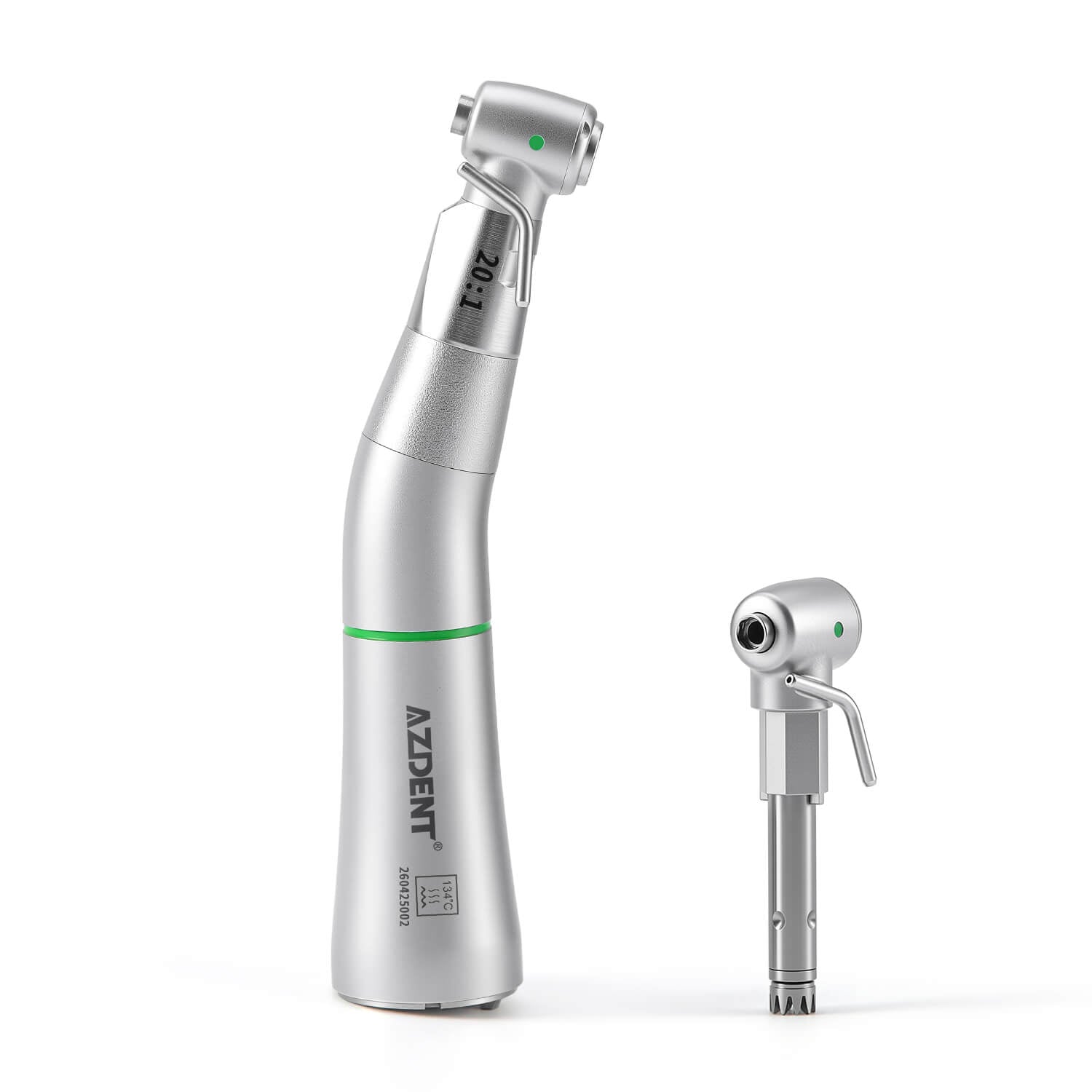 AZDENT Dental Fiber Optic LED 20:1 Implant Contra Angle Low Speed Handpiece Removable Design - azdentall.com