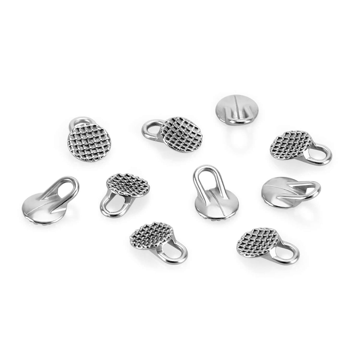 AZDENT Orthodontic Lingual Button Bondable Monoblock Traction Hook Round Base 50pcs/Box - azdentall.com