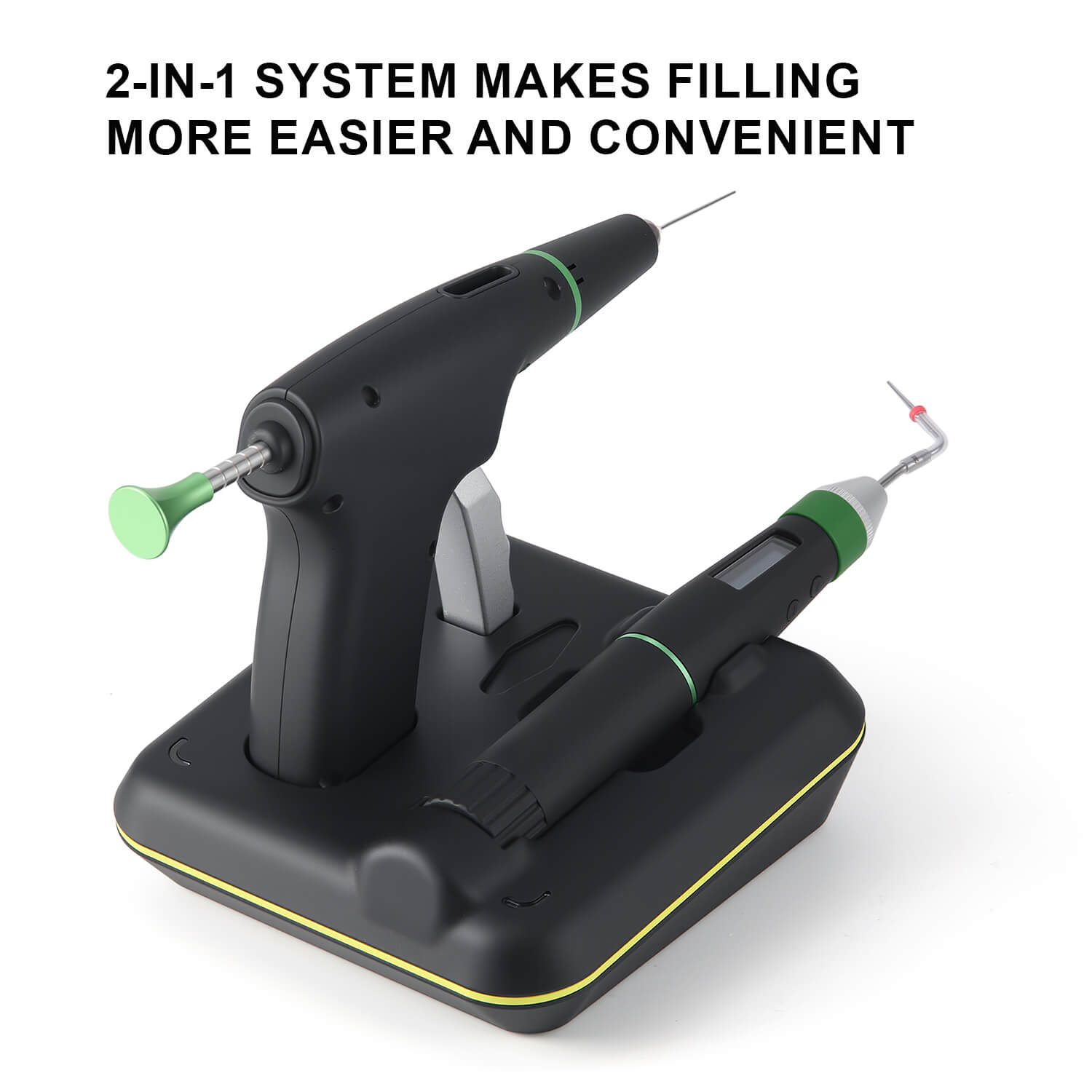 Dental Endo Wireless Gutta Percha Obturation Gun & Pen 2-in-1 Filling System with 4 Heating Tips and 3 Needles - azdentall.com
