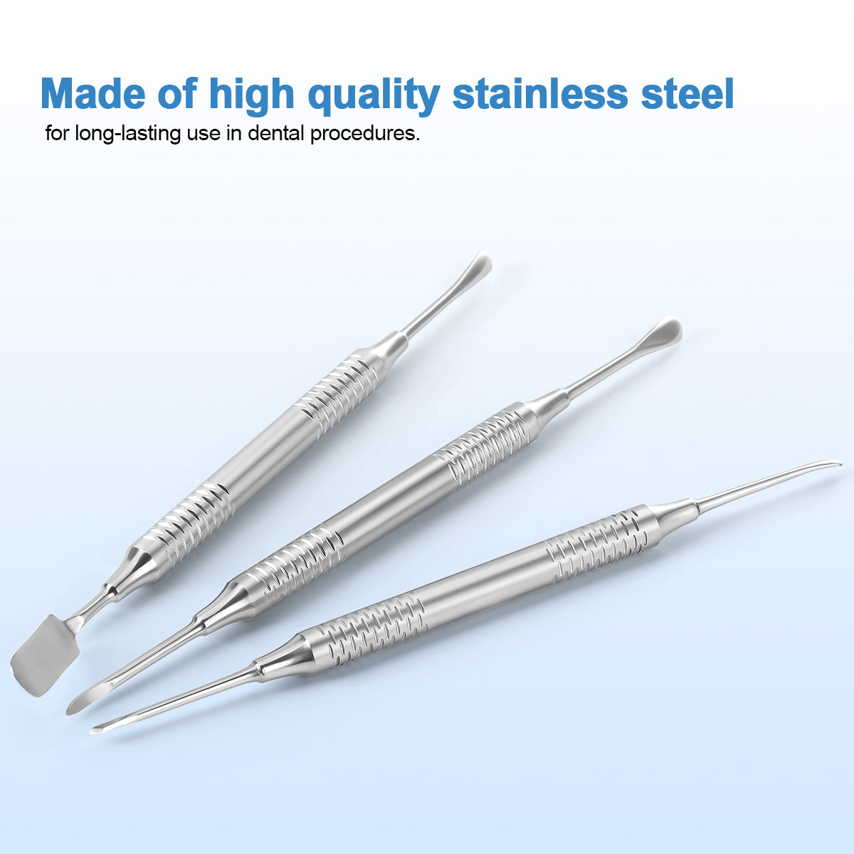 Dental Implant Surgery Periosteal Elevator Double Ends Instrument Wide/Pointed/Angled Head - azdentall.com