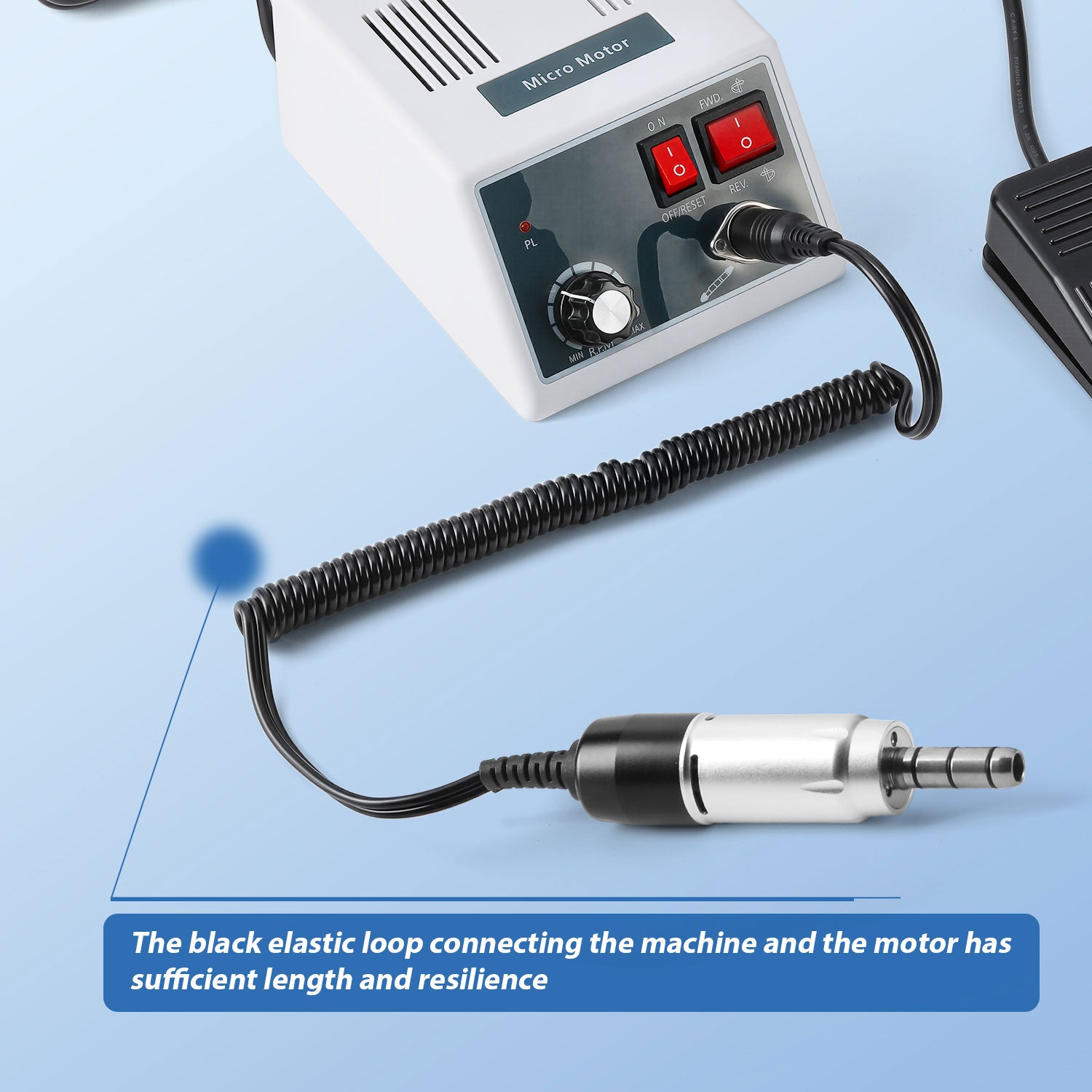 Dental Hand Grinder Micromotor Polishing 35000 RPM With 18 Handle E-type - azdentall.com