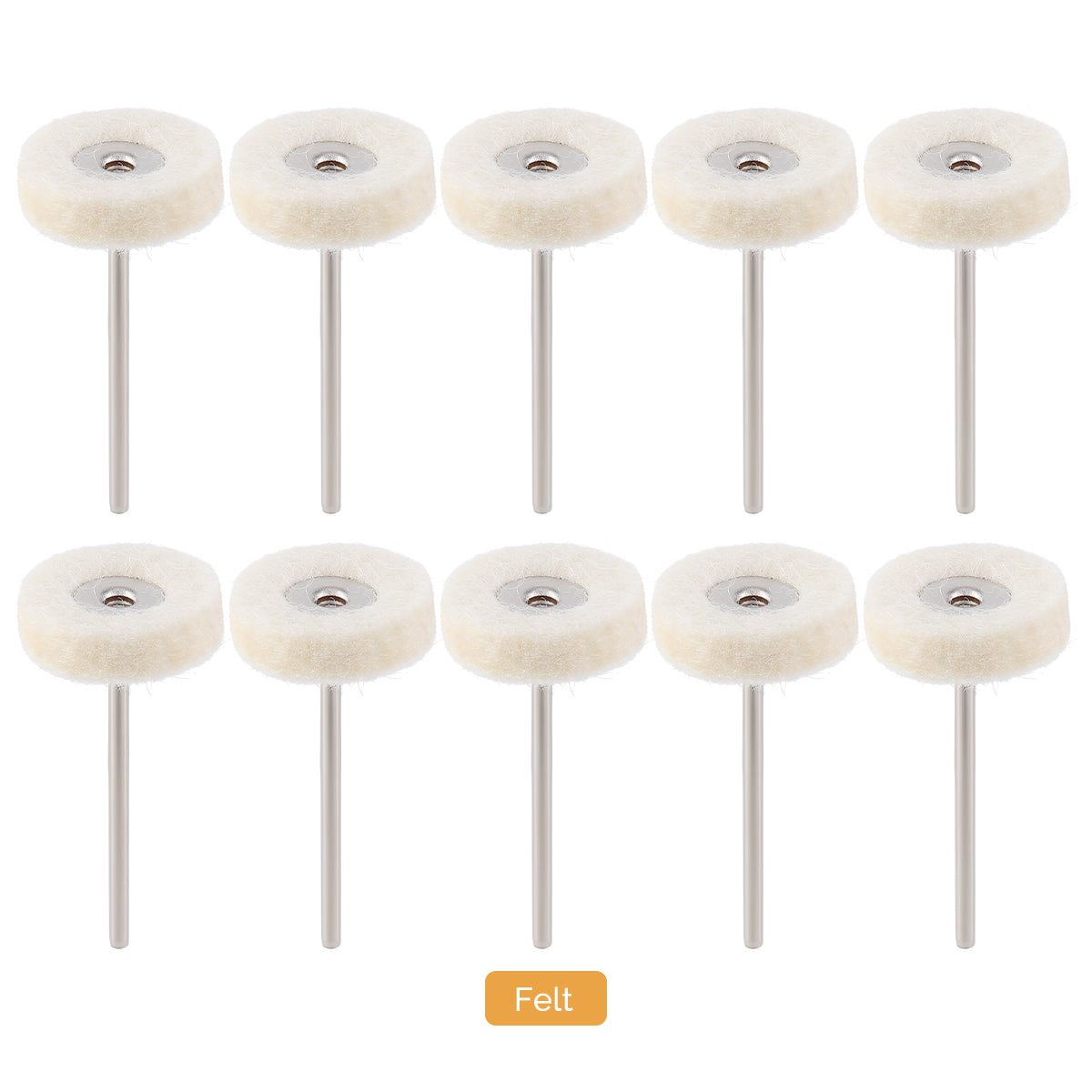 Dental Polishing Brush Felt 10pcs/Pack - azdentall.com