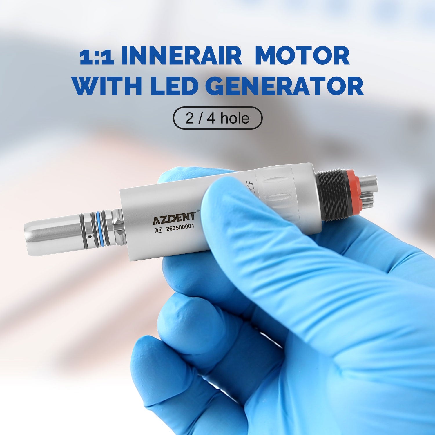 AZDENT 1:1 Inner Air Motor With LED Generator 2/4 Hole - azdentall.com