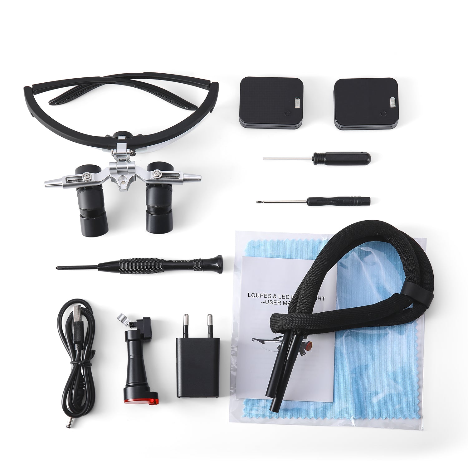 Ergonomic Dental Loupes Magnifier Binocular & LED Headlight with 4.0X 5.0X 6.0X Lenses  - azdentall.com