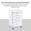 Dental NW-P4 Acrylic Mobile Cart Cabinet With Four Drawers & Two Instrument Tray - azdentall.com