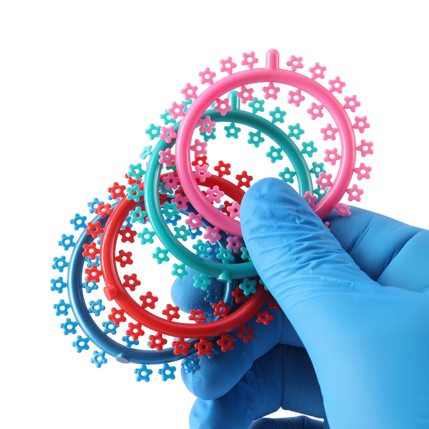 Dental Orthodontics Cartoon Elastic Ligature Ties Cat/Flower Type 1000pcs/Pack - azdentall.com