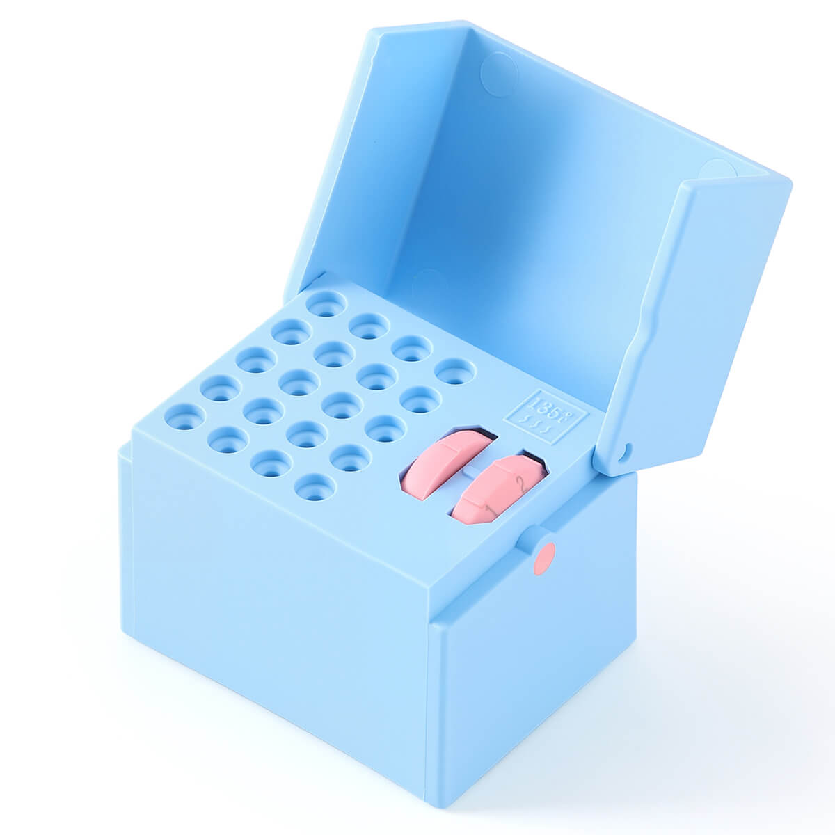 Dental 20 Holes Endo Files Disinfection Box With Memory Holder & Measuring Counter - azdentall.com
