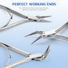 Dental Residual Root Tweezers Tooth Extraction Straight/Curved 45°/90° - azdentall.com