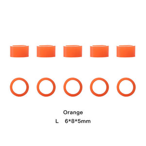 Dental Color Code Rings Universal Silicone Autoclavable L Orange 100pcs/Box - azdentall.com
