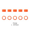 Dental Color Code Rings Universal Silicone Autoclavable L Orange 100pcs/Box - azdentall.com