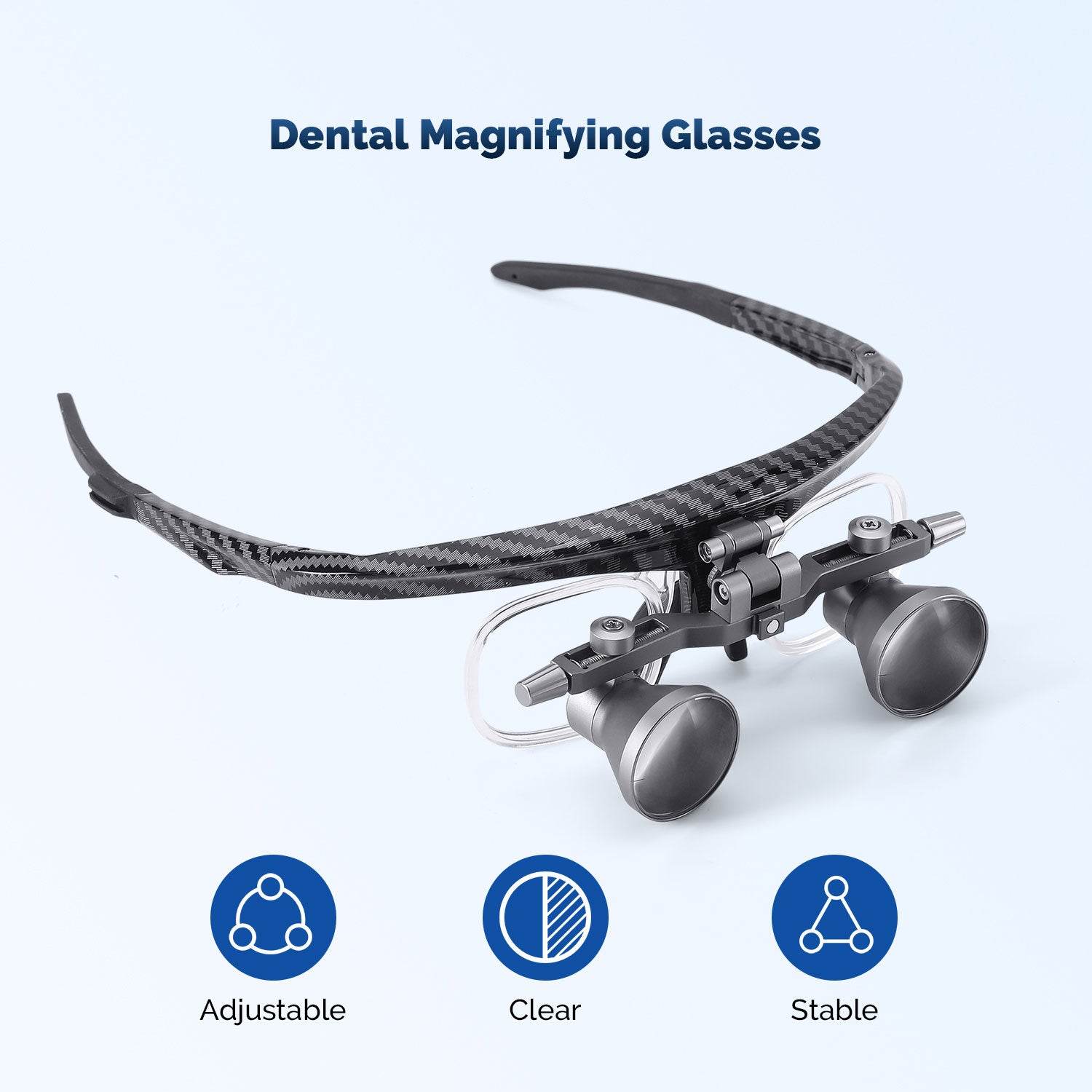 Dental Loupes Independent PD & Height Adjustment Flip-Up Design 2.5X/3.5X - azdentall.com