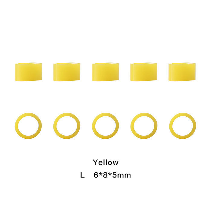 Dental Color Code Rings Universal Silicone Autoclavable L Yellow 100pcs/Box - azdentall.com