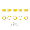 Dental Color Code Rings Universal Silicone Autoclavable L Yellow 100pcs/Box - azdentall.com