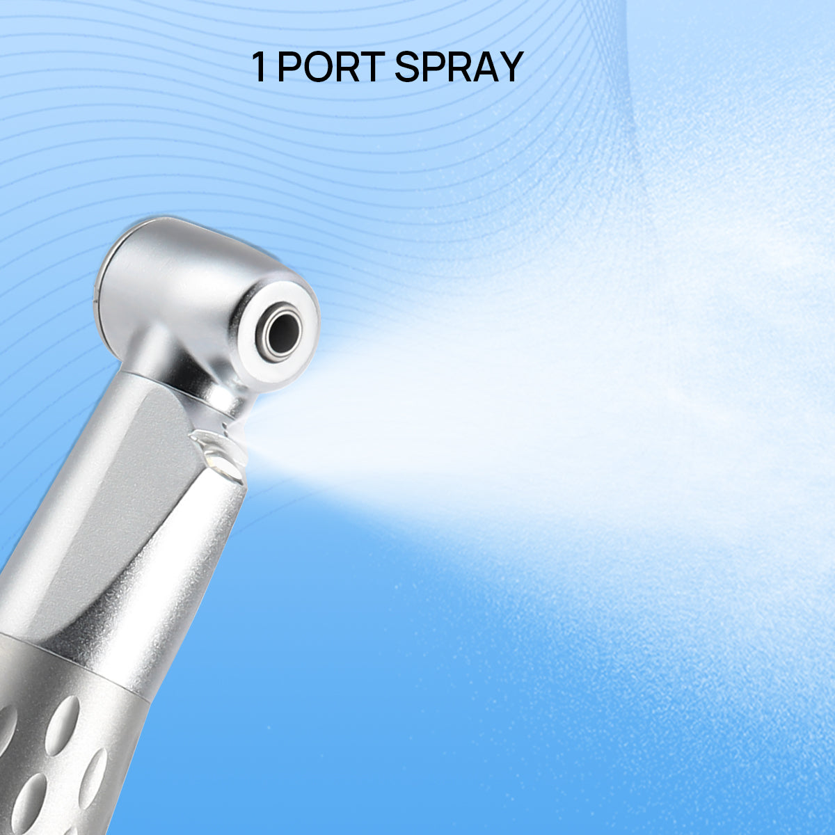 AZDENT Dental 1:1 LED Contra Angle Low Speed Handpiece with E-generator Internal Spray - azdentall.com