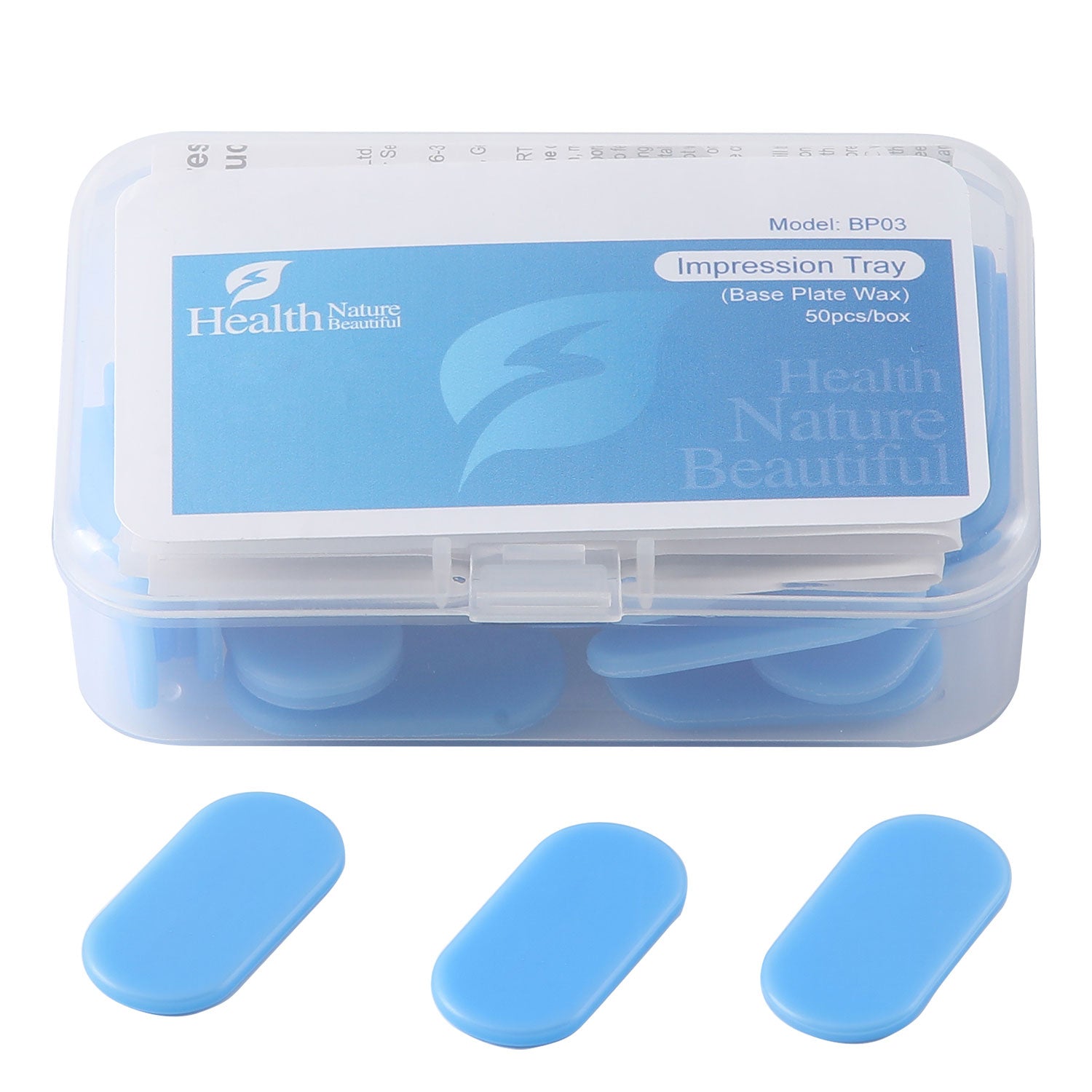 Tray-Free Dental Thermoplastic Sheet For Temporaries Single Temporary Crown Bridge Base 50pcs/BoxPlate Wax Hand Shapable - azdentall.com