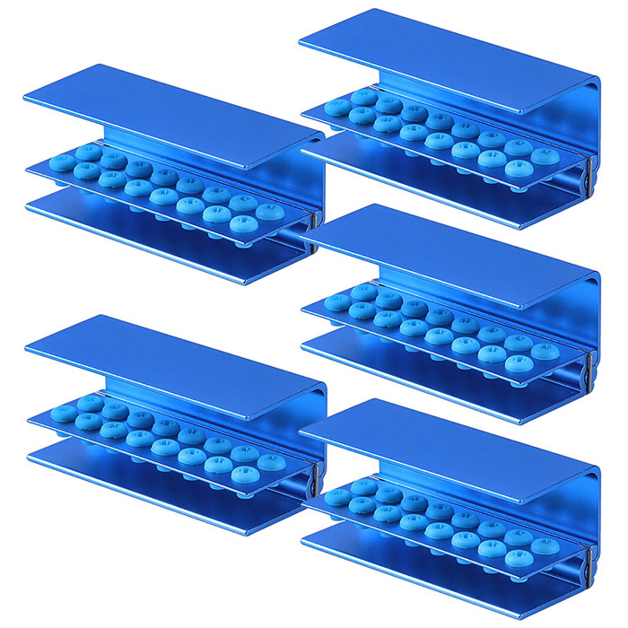 Dental Burs Holder Block 16 Holes with Silicon Cover FG RA Autoclavable - azdentall.com