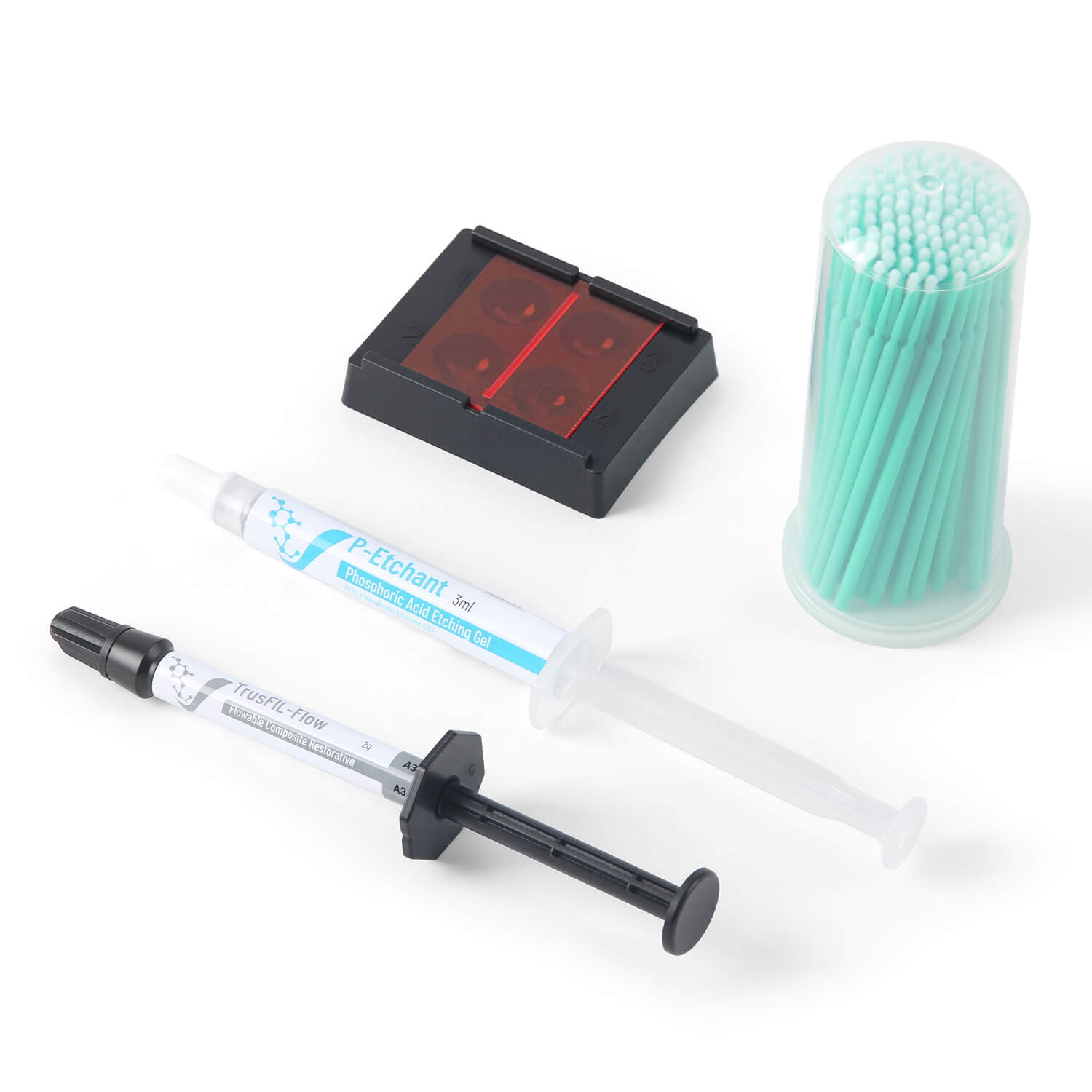 TrusFIL All in One Dental Restorative System Kit with 8th Generation Adhesive Nano Composite Flowable Resin and Etching Gel - azdentall.com