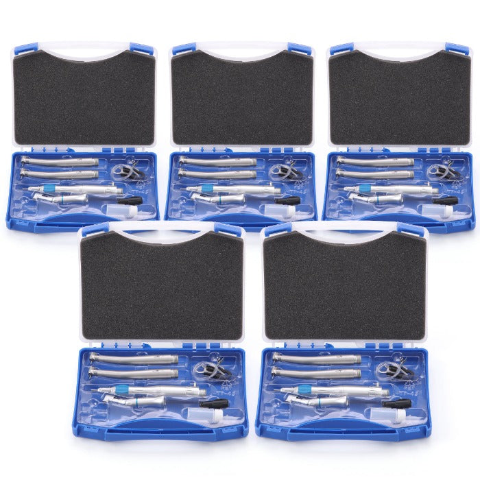 5 sets Dental High and Low Speed Handpiece Kit 2 Holes-azdentall.com