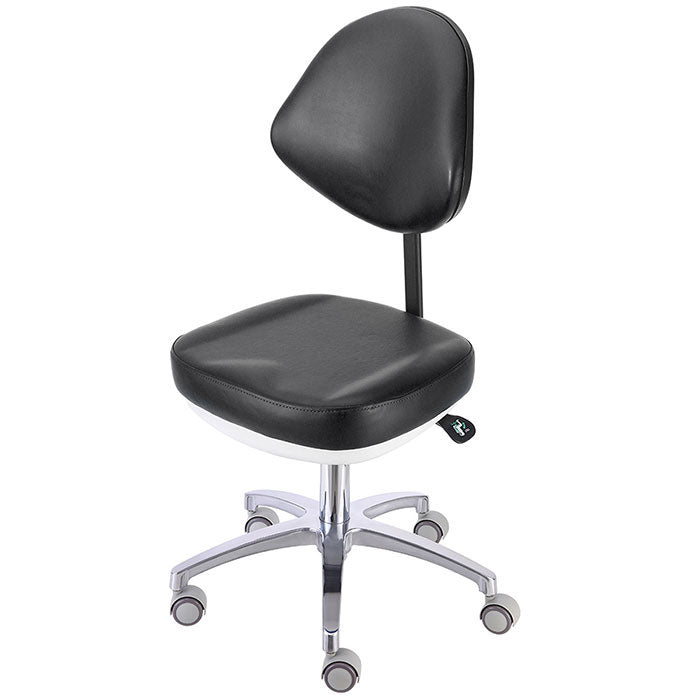 Dental Doctor Stool Adjustable Height Hydraulic Stool With Wheels Soft Seat Cushion - azdentall.com