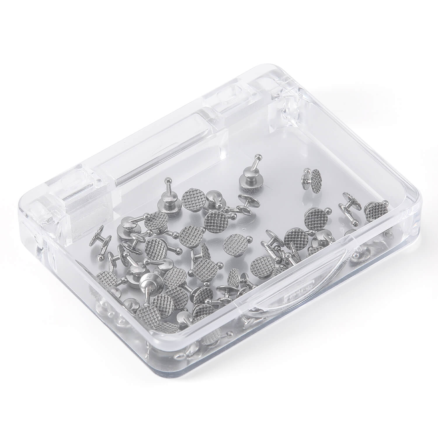 AZDENT Orthodontic Lingual Button with Hook Bondable Monoblock Round Base 50pcs/Box - azdentall.com