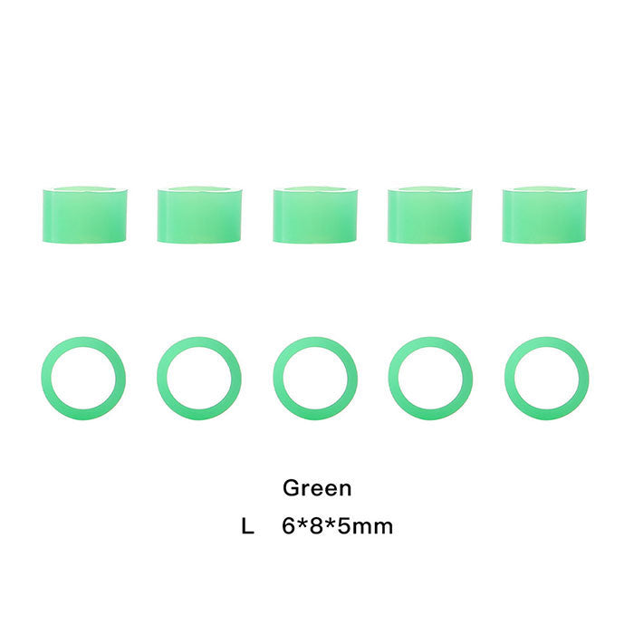 Dental Color Code Rings Universal Silicone Autoclavable L Green 100pcs/Box - azdentall.com