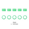 Dental Color Code Rings Universal Silicone Autoclavable L Green 100pcs/Box - azdentall.com