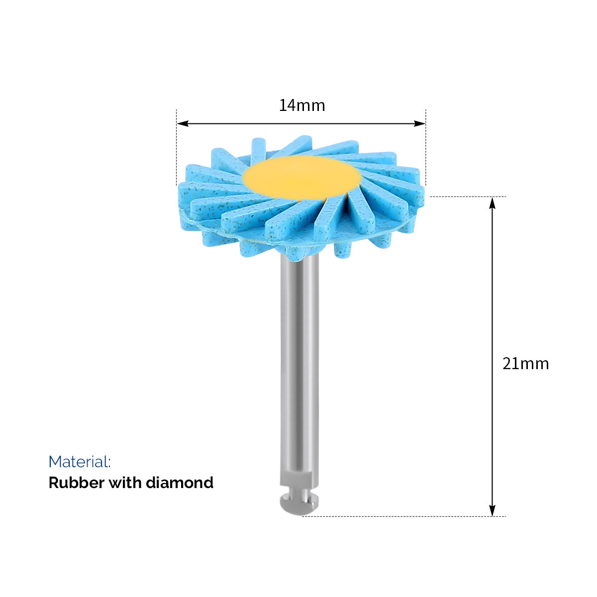 Dental Zirconia Polishing Wheel 3-Step Polishing System RA2.35mm for Contra Angle Handpiece 6pcs/Box - azdentall.com